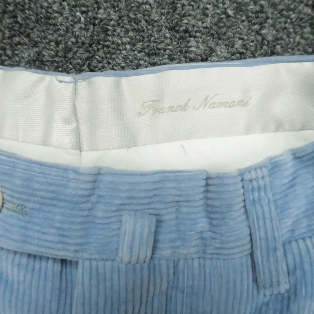 Frank‎ Namani Pants Mens 25x32 Blue Cashmere Blend Corduroy